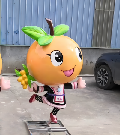 枇杷玻璃鋼卡通公仔女