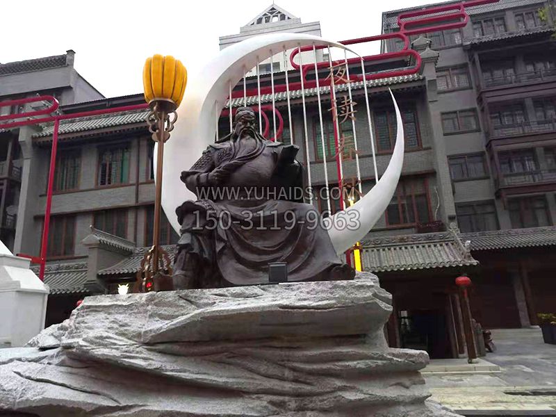 山西運城關王廟關羽夜讀春秋雕塑效果 山西運城關王廟關羽夜讀春秋雕塑效果